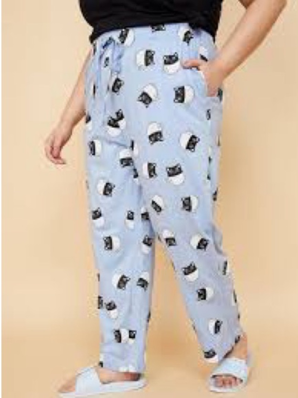 Blue panda print Pajamas